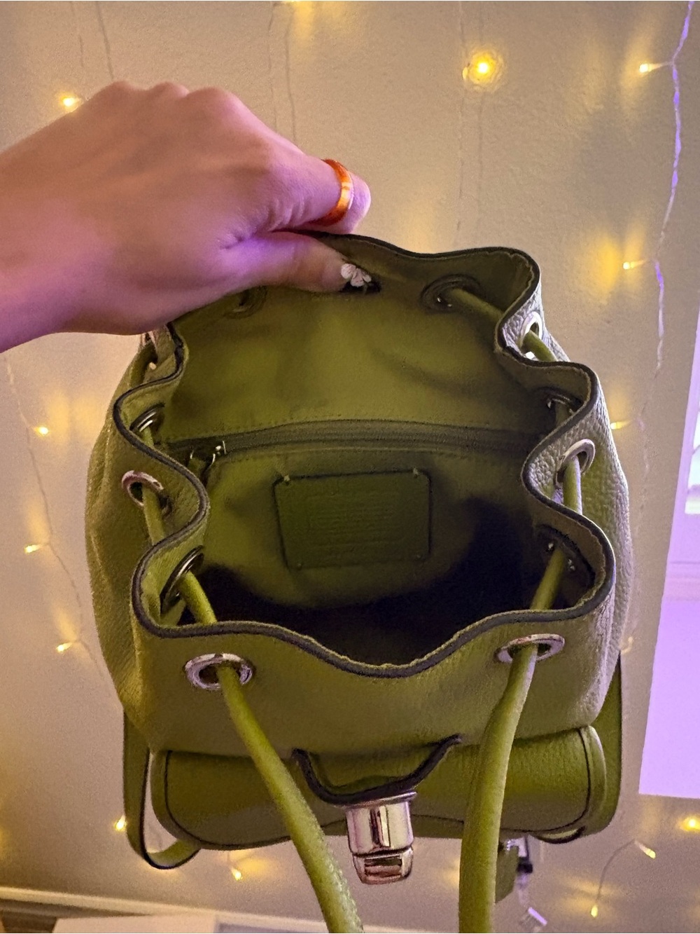 Coach mini turnlock backpack - Picture 7 of 7